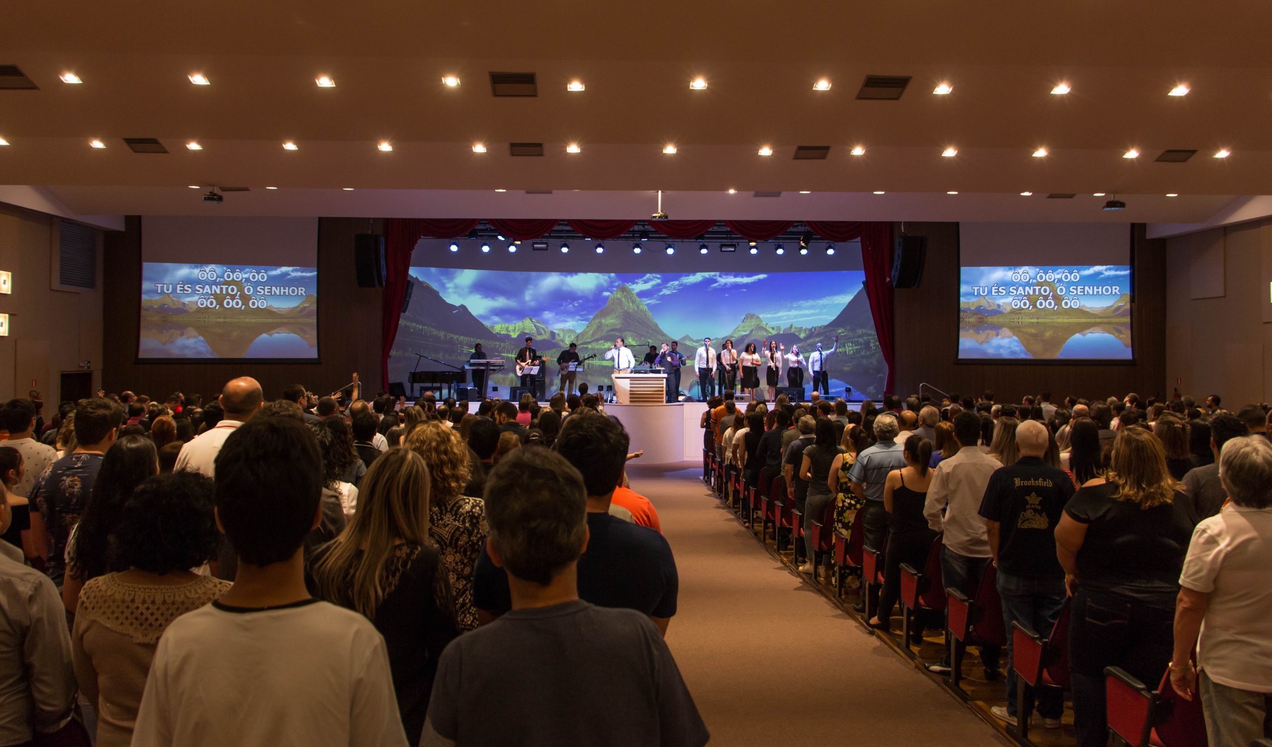 Projeção Mapeada Para Igreja Comunidade Projeção Panorâmica Tech